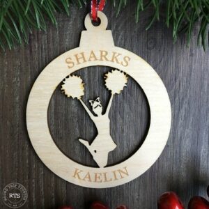 Birch Lasercut Ornament Cheer