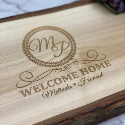 Personalized charcuterie boards make great housewarming gifts.